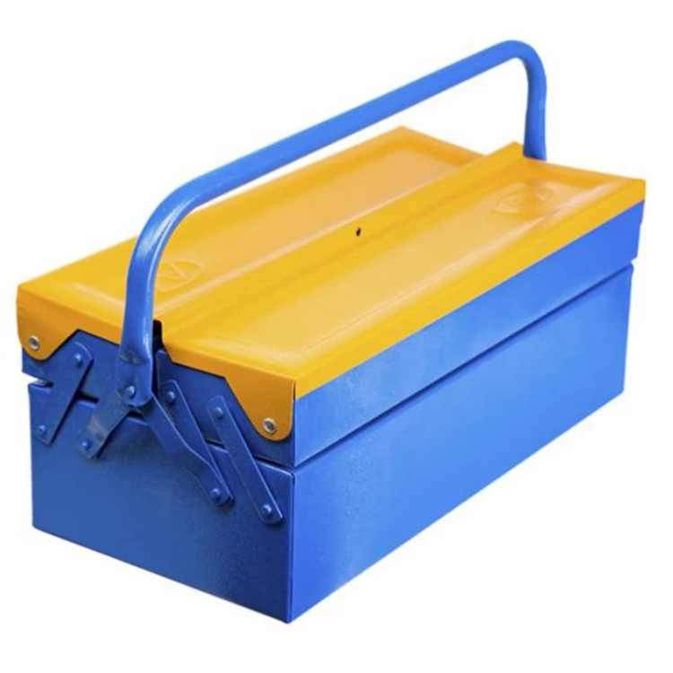 جعبه ابزار فلزی وفایی 40 سانت 2 طبقه مدل av 402 . مناسب هدیه روز مرد و تولد (ارسال از ابزار حسین 24)