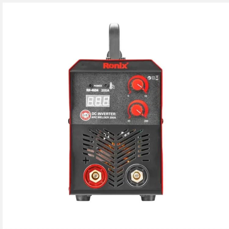 دستگاه جوش اینورتر 200 آمپر چینی 4604 رونیکس همراه با کابل و انبر جوش و 40 ماه گارانتی ronix (ارسال از ابزار حسین ۲۴)