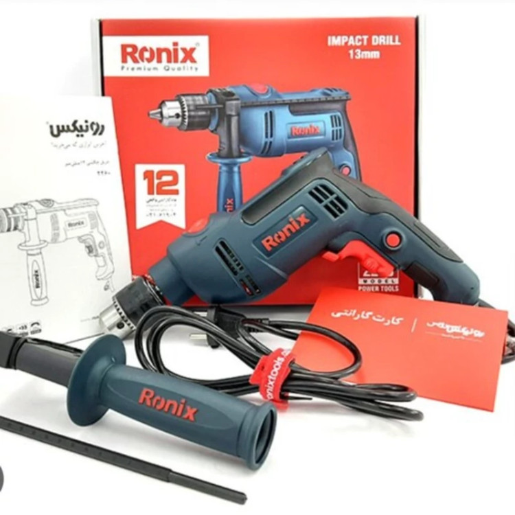 دریل 13 چکشی مدل 2260 آچاری 750 وات رونیکس با 12 ماه گارانتی ronix