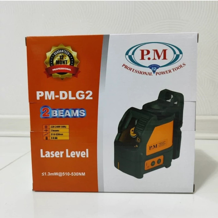 تراز لیزری نور سبز 2 خط پی ام DLG2 با کیف BMC pm با 1 سال گارانتی (ارسال از ابزار حسین 24)
