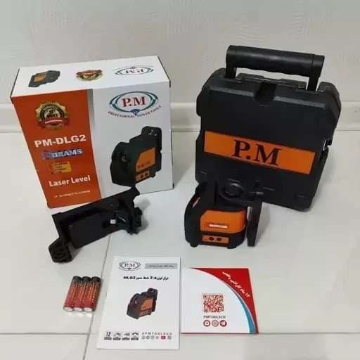 تراز لیزری نور سبز 2 خط پی ام DLG2 با کیف BMC pm با 1 سال گارانتی (ارسال از ابزار حسین 24)