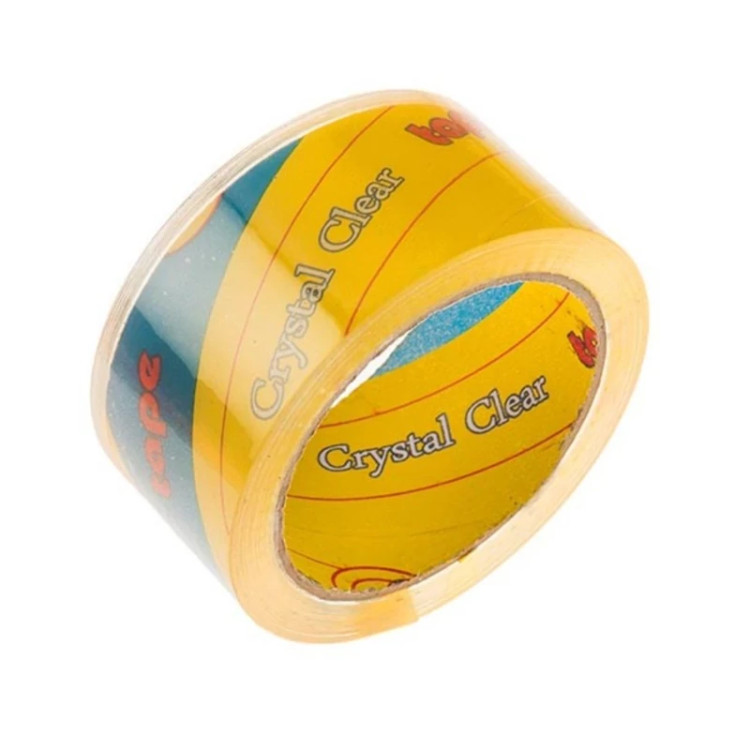 چسب نواری پهن 5 سانتی کریستال 90 یاردی شفاف با کیفیت بالا (عکس نمونه می باشد) (ارسال از ابزار حسین 24)