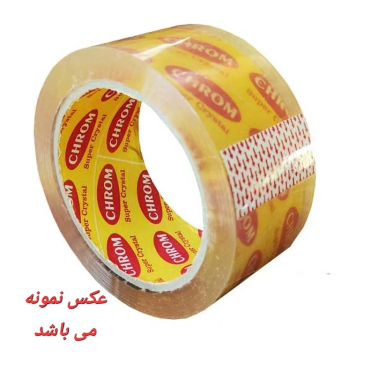 چسب نواری پهن 5 سانتی کریستال 90 یاردی شفاف با کیفیت بالا (عکس نمونه می باشد) (ارسال از ابزار حسین 24)