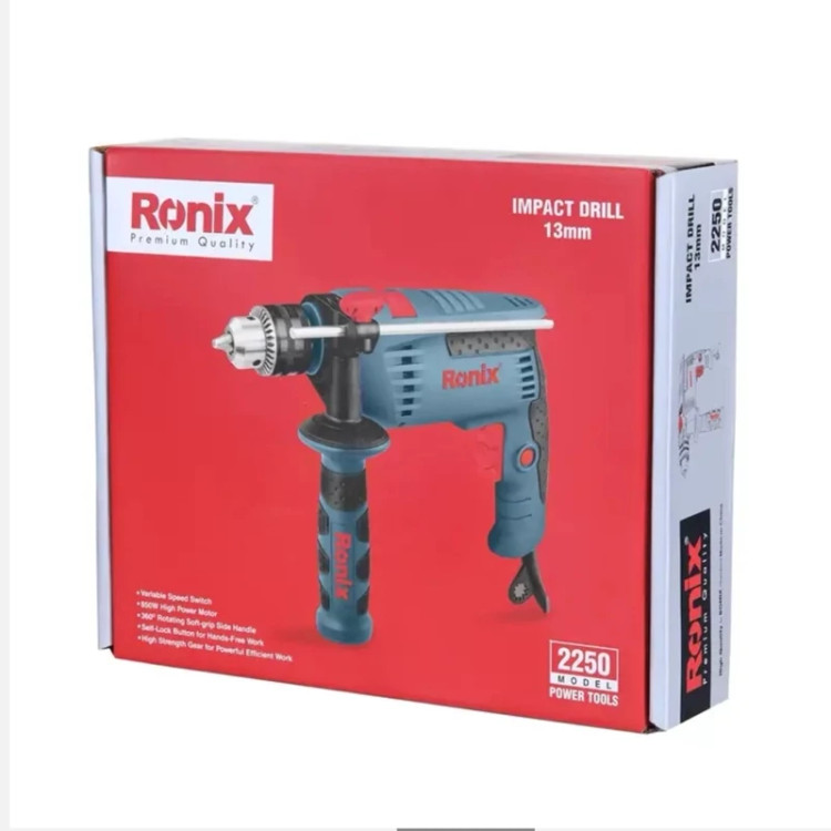دریل 13 چکشی مدل 2250 آچاری 850 وات رونیکس با گارانتی ronix