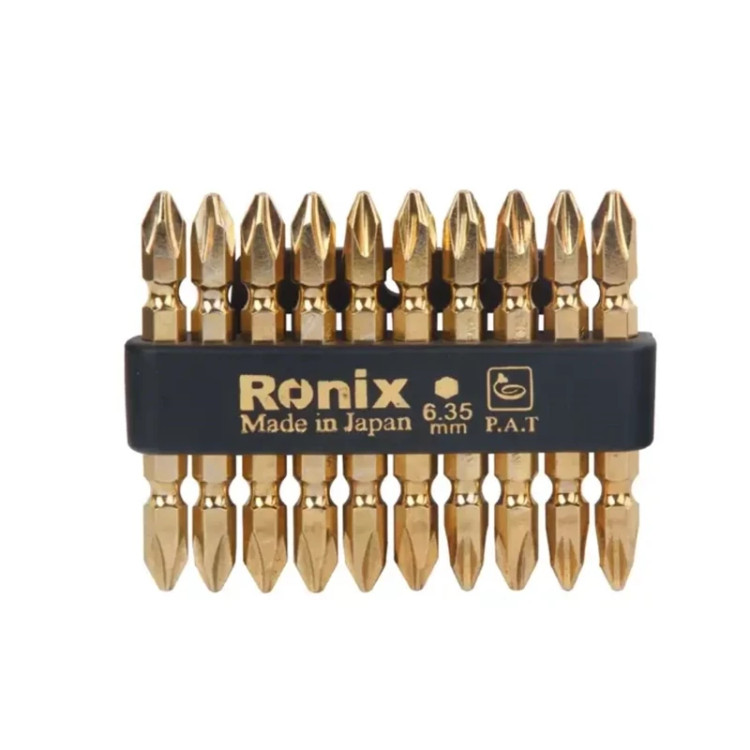 سر نوک پیچ گوشتی دو سر چهارسو ژاپنی 6.5 سانت رونیکس ، مغناطیسی مدل rh 5401 آهن ربایی ronix (ارسال از ابزار حسین 24)