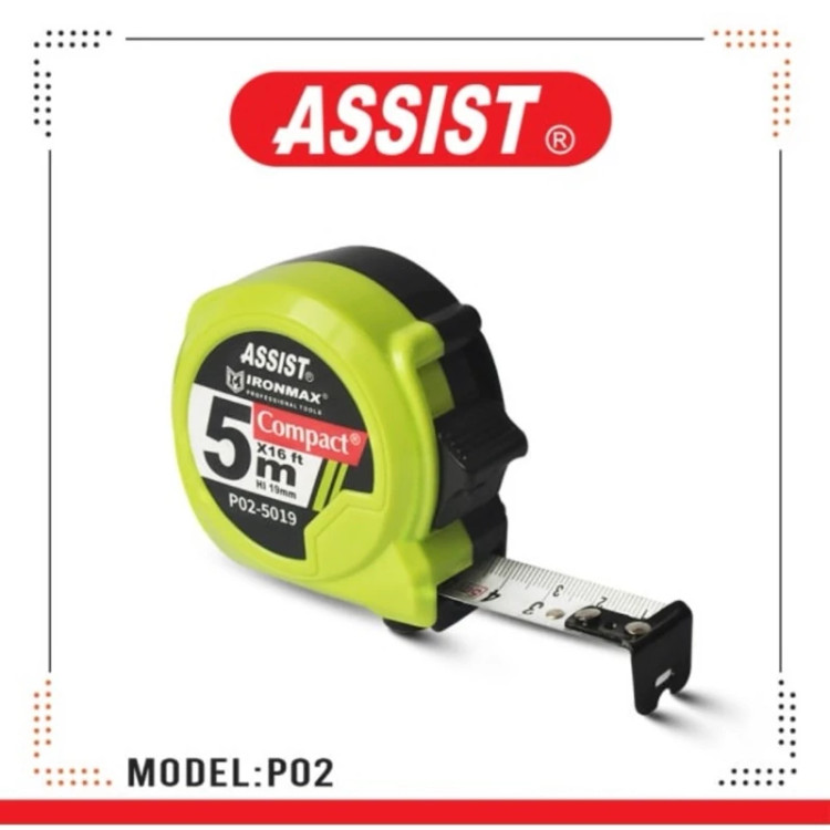 متر 5 متری نشکن مدل P02 آسیست p 02 5019 assist (ارسال از ابزار حسین 24)