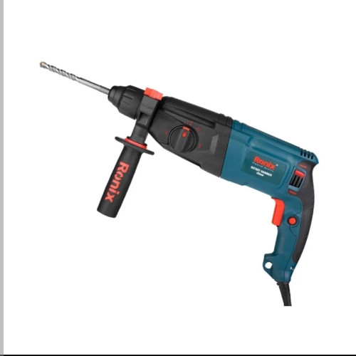 دریل بتن کن سه حالته 2701 رونیکس 26 میلیمتری 800 وات 3 کیلویی چهار 4 شیار با 12 ماه گارانتی ronix (ارسال از ابزار حسین 24)