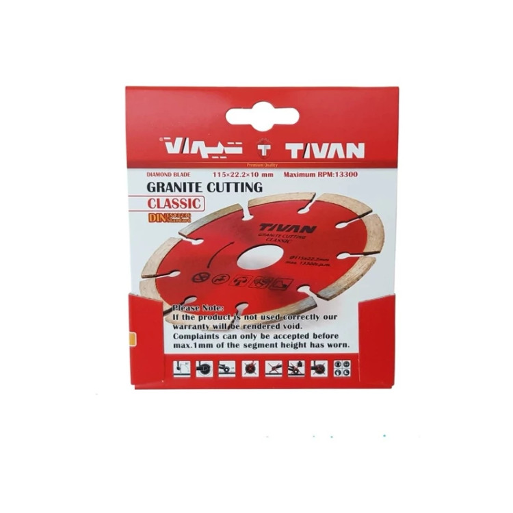 تیغ صفحه گرانیت بر 115 mm تیوان tivan (ارسال از ابزار حسین 24)