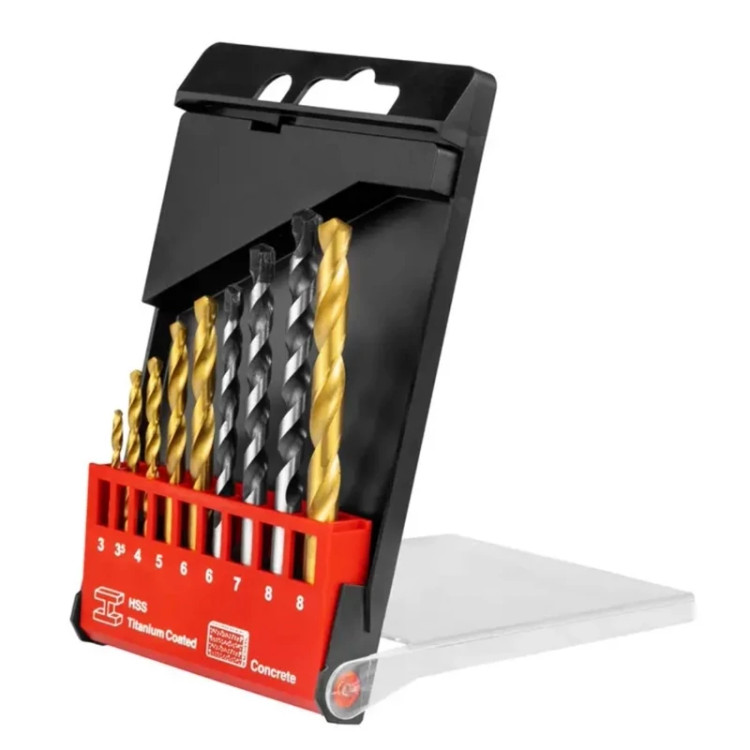 مجموعه ست 9 عددی مته آهن و الماسه بتن رونیکس مدل 5585 ronix (ارسال از ابزار حسین 24)