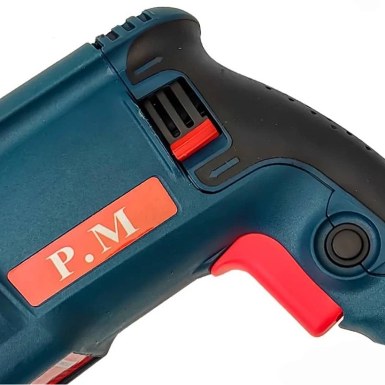 دریل بتن کن سه حالته مدل 11253 پی ام 26 میلی متری 800 وات 3 کیلویی چهار شیار با 12 ماه گارانتی p m (ارسال از ابزار حسین 24)
