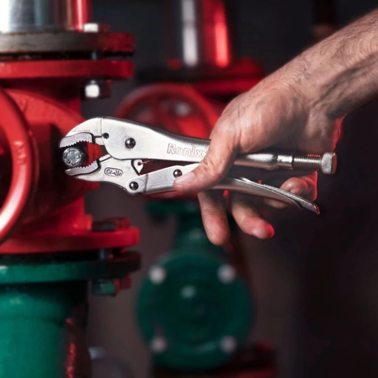 انبر قفلی سایز 10 اینچ RH - 1420 مدل آلمانی رونیکس (ارسال از ابزار حسین 24)