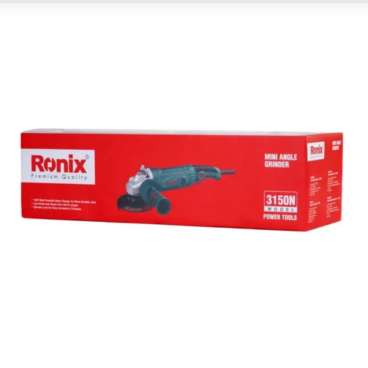 مینی فرز دسته بلند مدل 3150N رونیکس 1050 وات دم دار 115 میلیمتر 3150 n با 12 ماه گارانتی ronix (ارسال از ابزار حسین 24)
