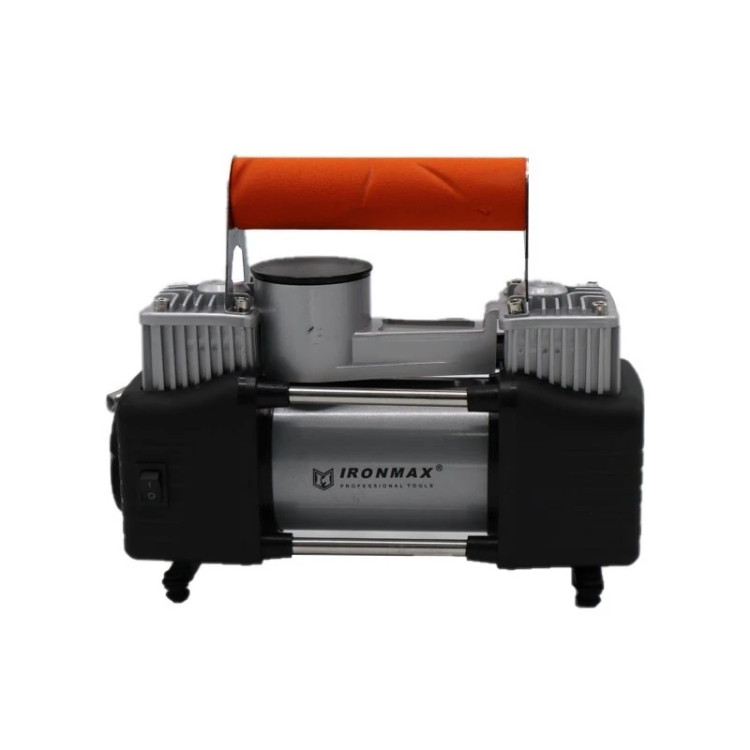 کمپرسور باد فندکی خودرو دو سیلندر آیرون مکس (ارسال از ابزار حسین 24)