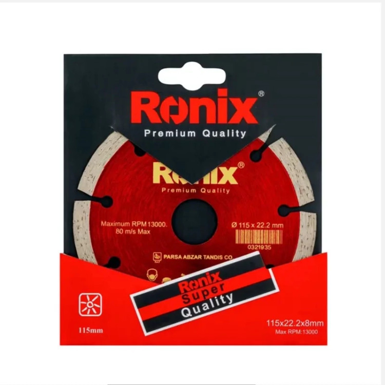 تیغ صفحه گرانیت بر سوپر 115 میلیمتر مدل 3502 رونیکس ronix (ارسال از ابزار حسین 24)