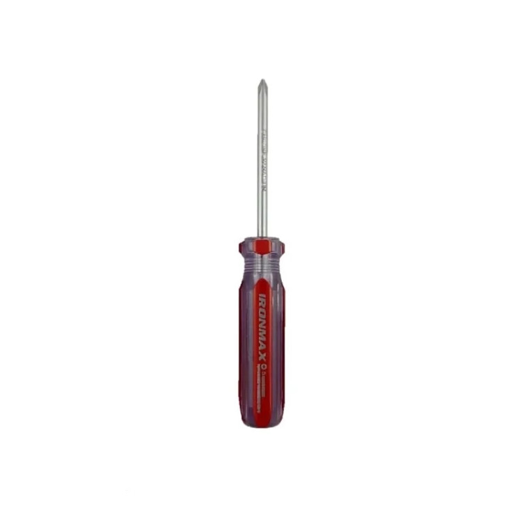 پیچ گوشتی چهار سو آیرونمکس دسته کریستالی سایز 6X100 میلیمتر آیرون مکس 6 در 100 (ارسال از ابزار حسین 24)