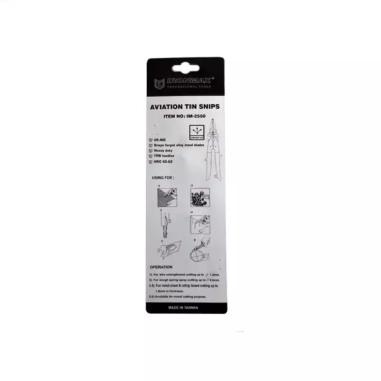قیچی ورق بر مستقیم بر 2550 دسته TPR آیرون مکس ironmax (ارسال از ابزار حسین 24)