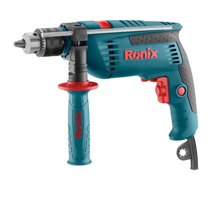 کیت دریل 13 چکشی مدل 2250k آچاری 850 وات رونیکس با لوازم با 12 ماه گارانتی ronix