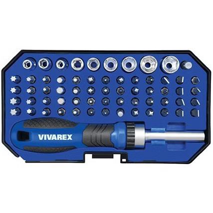 مجموعه 63 پارچه ست پیچ گوشتی و بکس و بیت ویوارکس مدل VR6365 - SD - مناسب هدیه تولد و کادو روز مرد