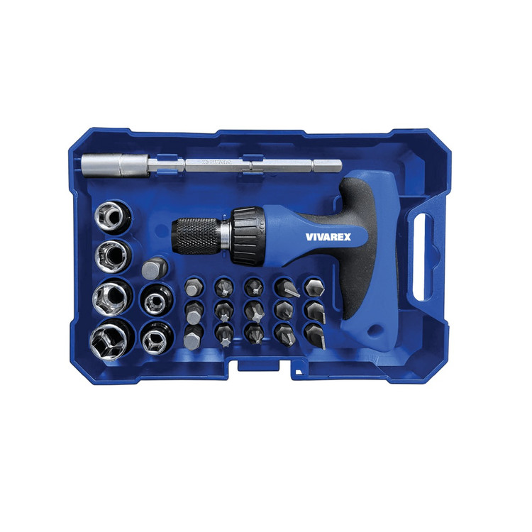 مجموعه ست 24 پارچه پیچ گوشتی و بیت ویوارکس مدل VR2465 - SD