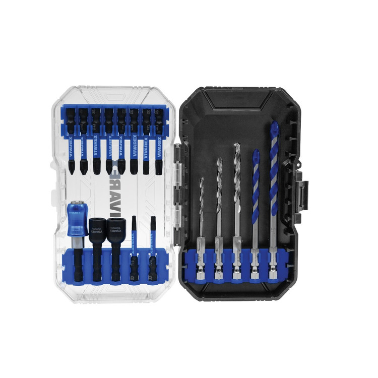 مجموعه 18 پارچه ست نوک پیچ گوشتی و مته ویوارکس مدل VR1865 - SD