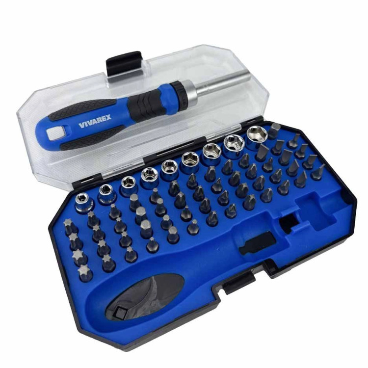 مجموعه 63 پارچه ست پیچ گوشتی و بکس و بیت ویوارکس مدل VR6365 - SD - مناسب هدیه تولد و کادو روز مرد