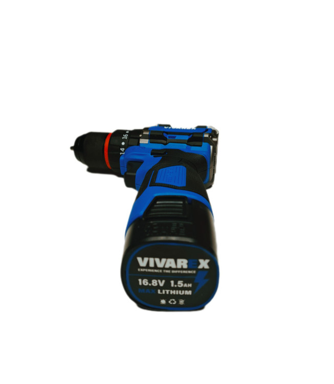 دریل پیچ گوشتی شارژی 16.8 ولت با لوازم ویوارکس چکشی . براش لس . سه نظام فلزی . ترکمتر دار 2 باتری VR1610 (ارسال از ابزارحسین 24) کپی