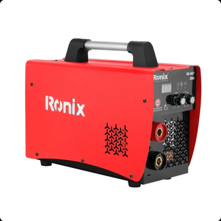 دستگاه جوش اینورتر 200 آمپر ایرانی 4607 رونیکس همراه با کابل و انبر جوش و 40 ماه گارانتی Ronix (ارسال ابزار حسین ۲۴)