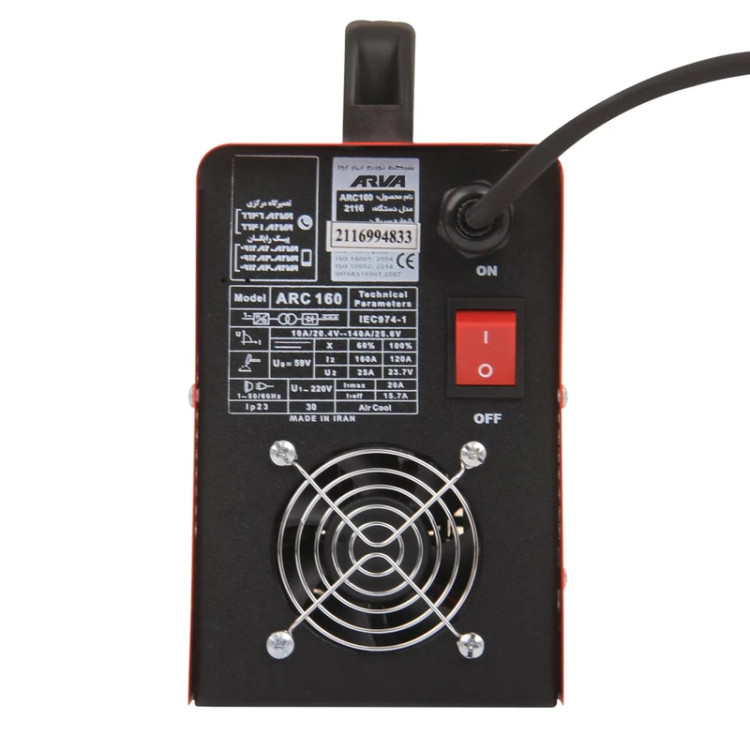 اینورتر دستگاه جوش 2116 آروا 160 آمپر با 70 ماه گارانتی بی قید و شرط (ارسال از ابزار حسین ۲۴)
