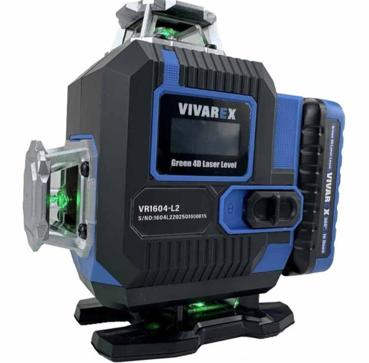 تراز لیزری چهار 4 بعدی ویوارکس 16 خط مدل VR1604-L2 نور سبز 360 درجه ( ابزار حسین ۲۴)