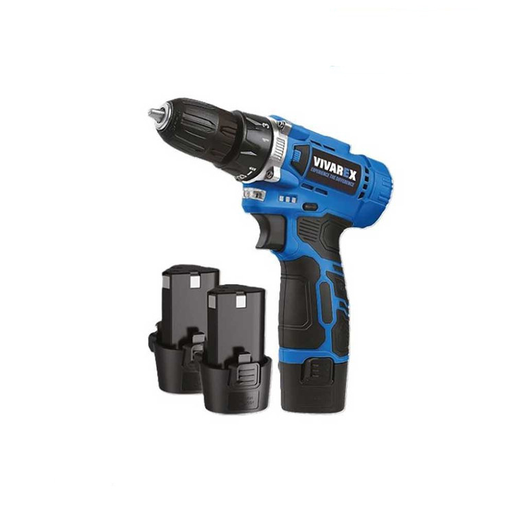 دریل پیچ گوشتی شارژی و پیچ بند ترکمتردار VR1215V-2B دوباطری 12 ولت ویوارکس (ارسال از ابزار حسین ۲۴)